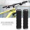 Bicycle Handlebar Sponge Handlebar Lock Grips for Mountain Road and 2 Colors Grips, Anti-Slip Bikes, Bikes, Cycling, (Black)