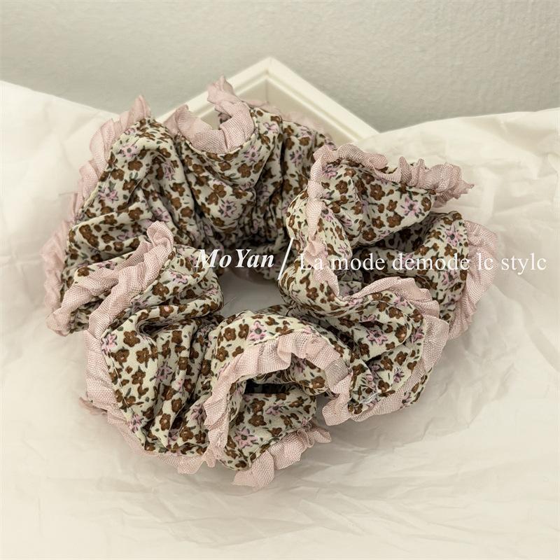 

Маленький цветочный кружевной пояс-бант, Бандаж для волос, Резинка для волос, Прическа пучок, Низкий хвост, Стиль повязки на голову, Цветок сверху розовый кружевной