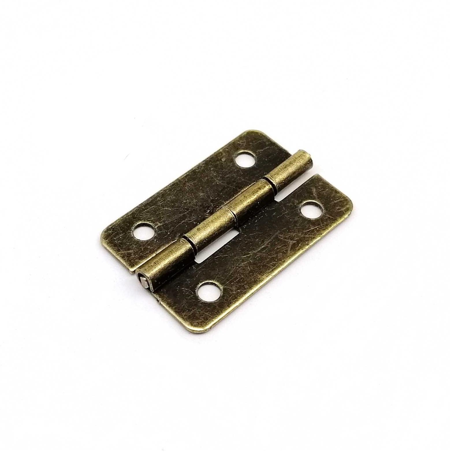 

12pcs Hardware accessories Jewelry Chest Gift Box Wood Wine Case Dollhouse Cabinet Door Retro Hinge