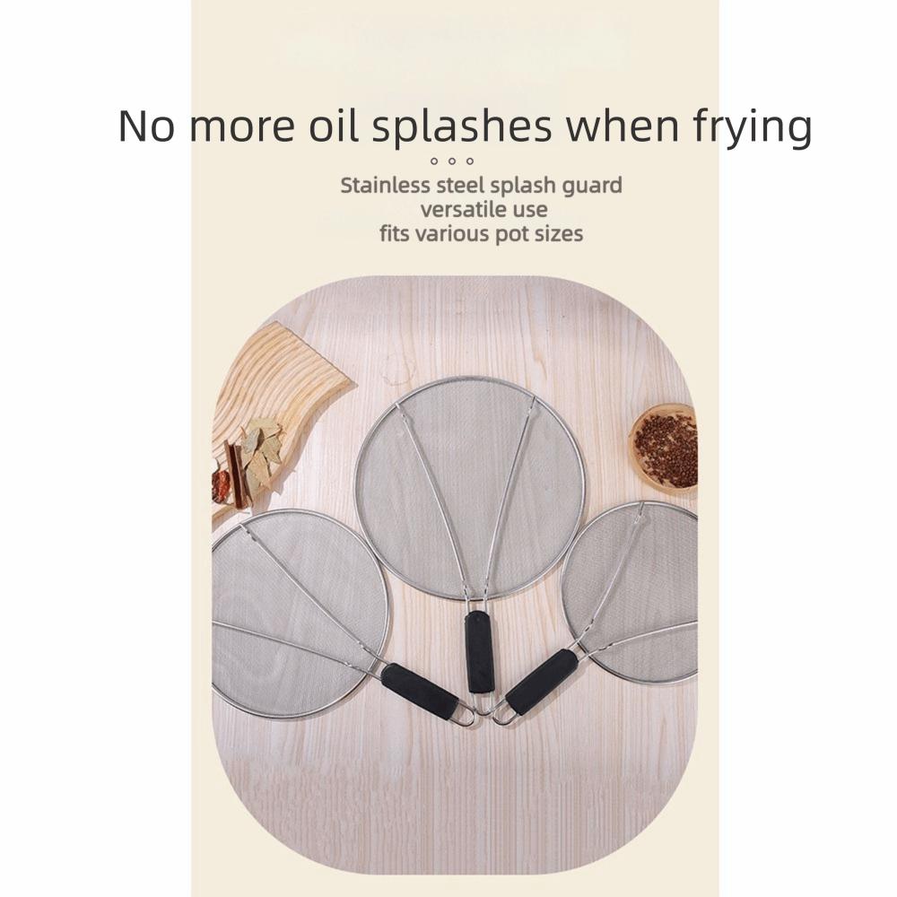 Oil Splash Protection Grease Splatter Screen Fine Mesh Oil Splash Guard  Cooking Pots