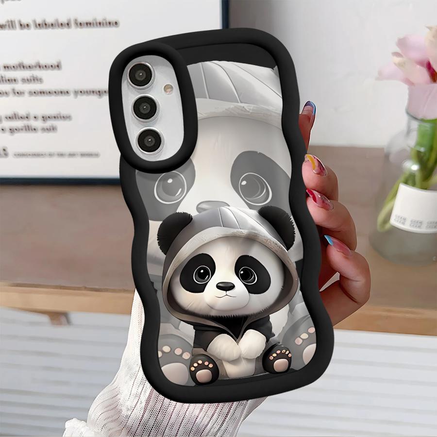 Soft Phone Cover Case for Samsung Galaxy A21s A52 A15 A11 A16 A14 A12 A13 A33 A06 A23 A53 A03 A22 A05 A04 Cute Panda