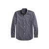 Polo Plaid Point Collar Long Sleeve Single Breasted Shirt Men Shirts Blue MNPOWOV16821254-400