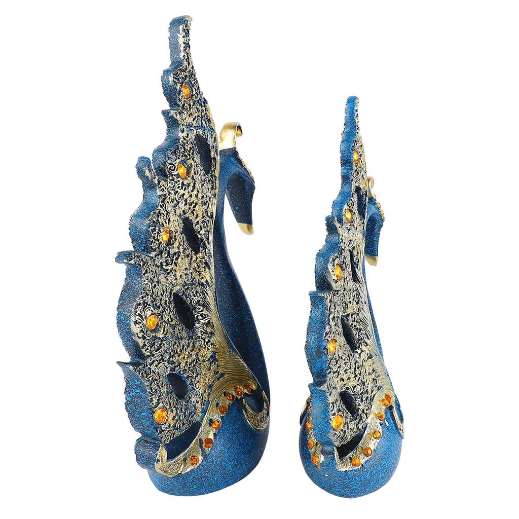 Couple Swan Ornaments Exquisite Resin Swan Couple Figurines Collectable Decorations for Living Room Wine Cabinet Wedding Gifts