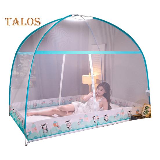 Portable Folding Mosquito Net Tent Zipper Closure Open Quickly Fully Enclosed Anti-mosquito Bed Cover Curtain