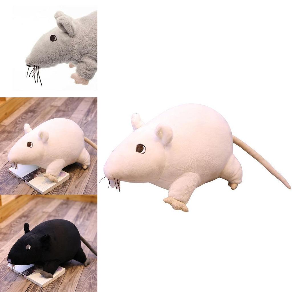 Жахлива Чорна Щур Плюшева Іграшка Для Дітей та Дорослих 20см М'яка та Приємна на Дотик Наповнена Лялька