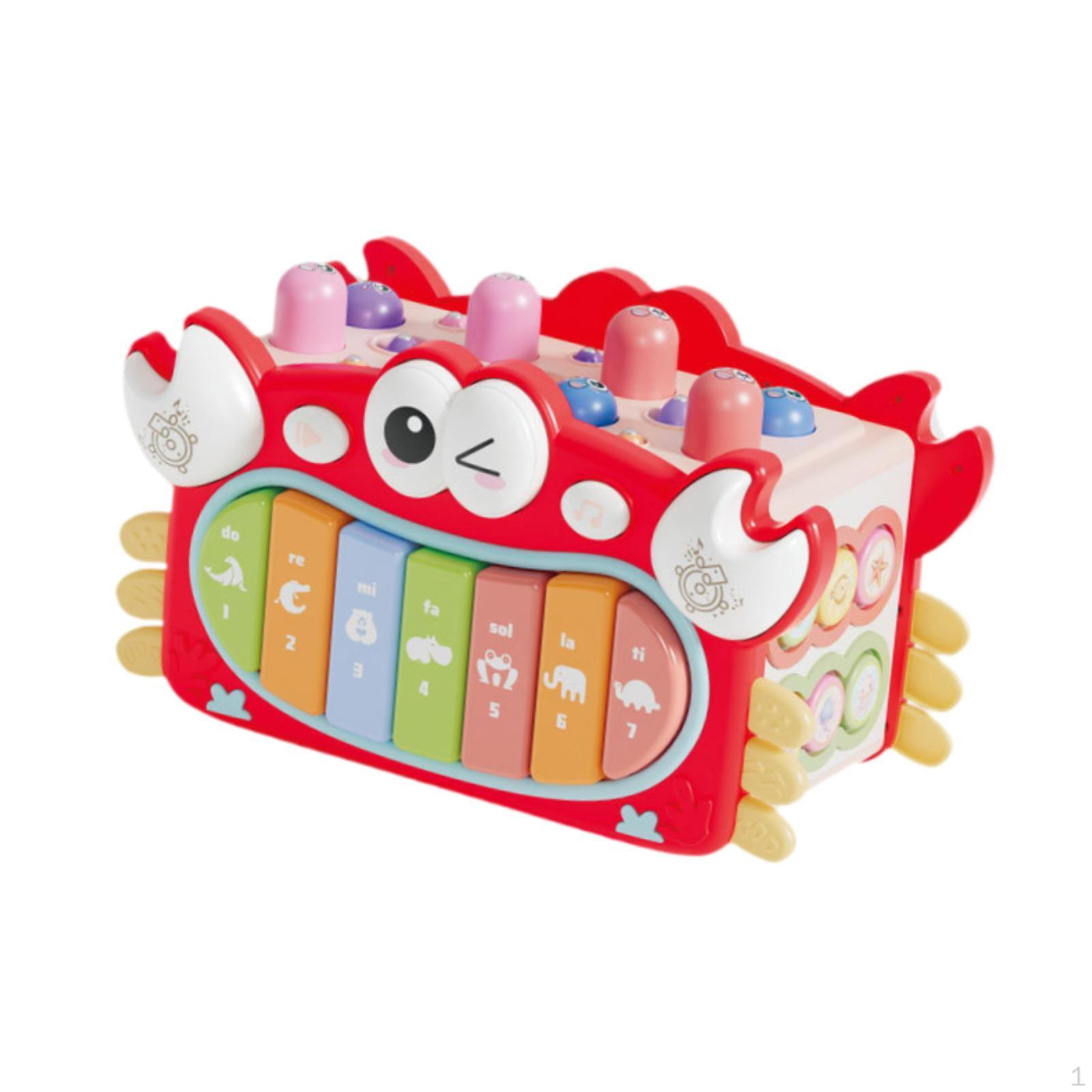 

Toddler Activity Box Baby Sensory Toy Fishing Game for Boy Girl Kids Party красный