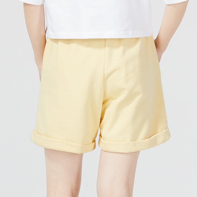 Puma Logo Pattern Drawstring Casual Shorts Women shorts Beige 623256-42