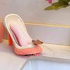 Punch-Free Draining High Heel Soap Dish - Suction Cup Holder for Bathroom