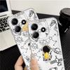 Cartoon Niedliche Astronauten Hülle für Xiaomi Redmi Note 14 Pro Plus 13C 14C A4 Note 13 11S 11 10S 9 10 12S 12 Weiche Handyhülle