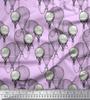 Soimoi Japan Crepe Satin Fabric Hot Air Balloon Holiday Print Fabric by the Metre 42 Inch