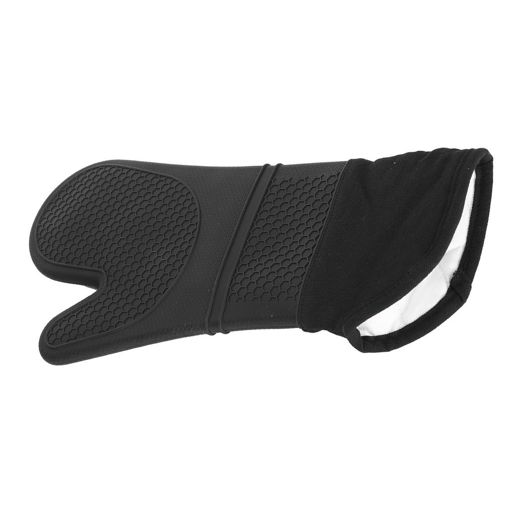 Oven Mitts Oblique Mouth Texture Silicone Nonslip Soft   Flexible To Use Cotton Lining Silicon Oven Mittens(  )