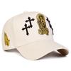 Unisex Kruis Borduurwerk Baseballpetten Lente Herfst Buiten Verstelbaar Casual Petten Zonbescherming Pet Sportpet