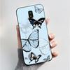 For AT&T Motivate 2 Motivate 3 Cricket Splendor Icon 3 Phone Case Fashion Butterfly Flower Black Soft Silicone Back Cover Funda