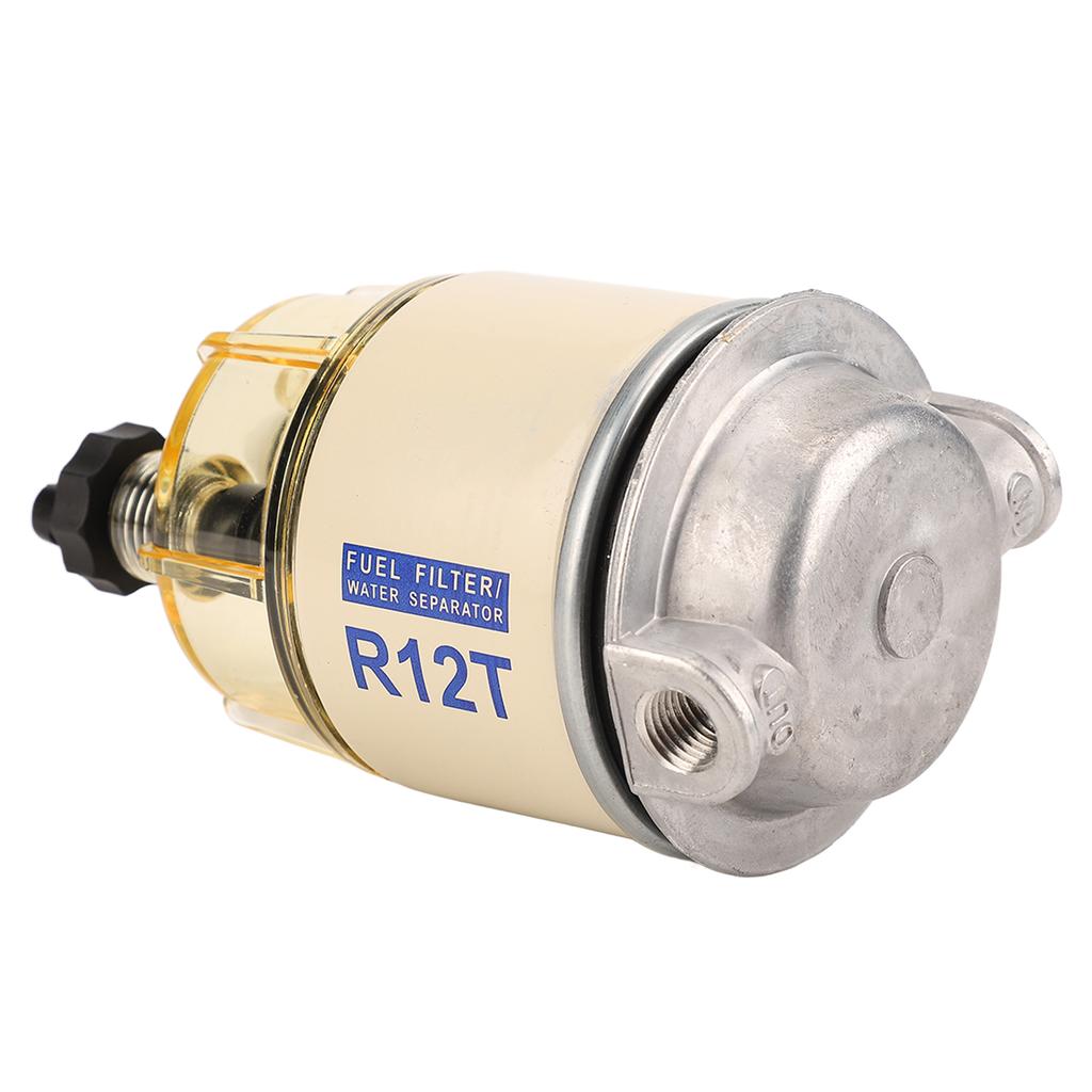 Separator wody filtra paliwa Odporny na korozję Dobre uszczelnienie 2 otwory Separujący wodę Filtr paliwa R12T