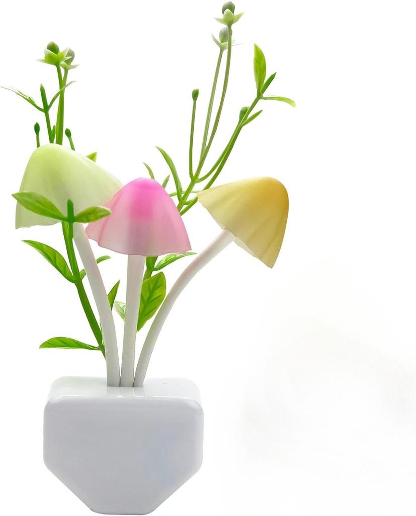 EU/US Plug Sensor LED Beautiful Light Romantic Abajur Infantil Mushroom Night Light Dreambed Illumination for Kids Bedroom