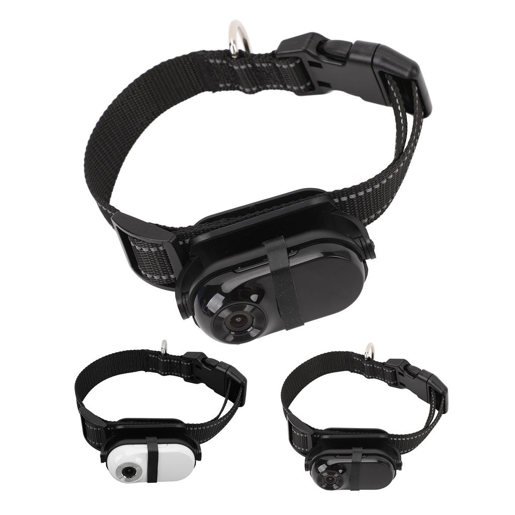 Pet Collar Camera 1080P Back Clip Adjustable Angle View Wifi Wireless Dog Tracker Collar Action Came
