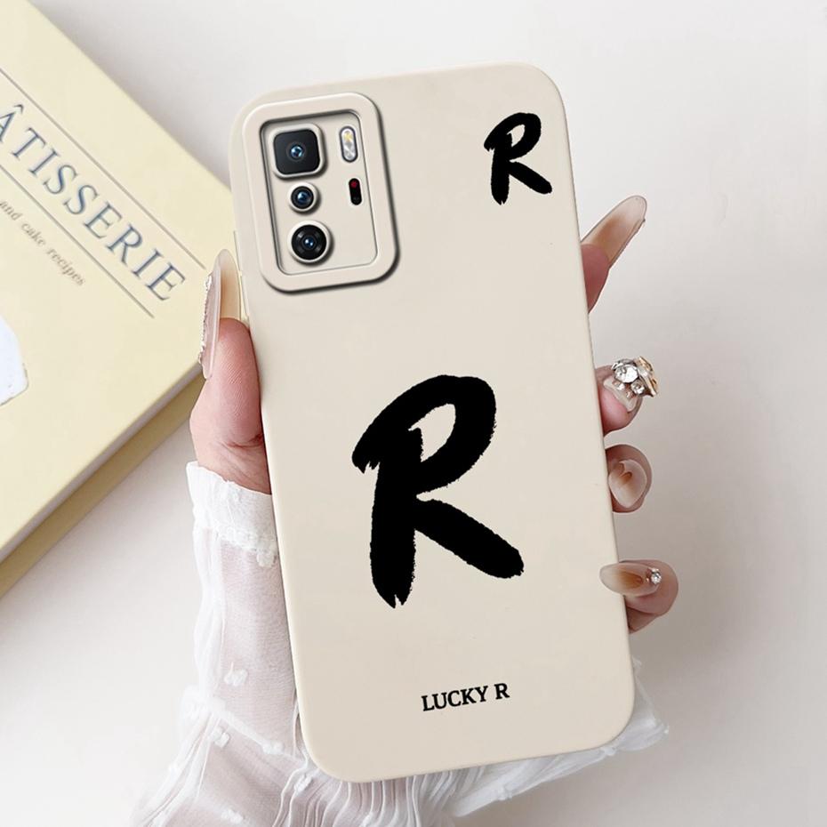 New Fashion Letter Phone Case For Xiaomi Redmi Note 10 Pro 5G Soft Silicone Shockproof Cover For Redmi Note10 5G 10T Bumper