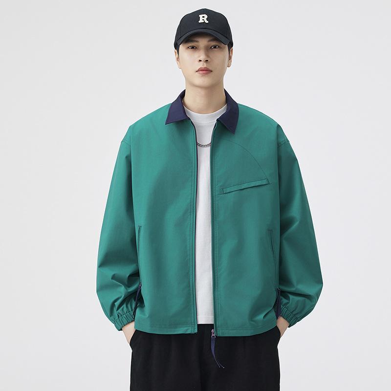 

Work Jacket Men s New Lapel Jacket Autumn and Winter Fashion Loose Casual Couple s Coat S