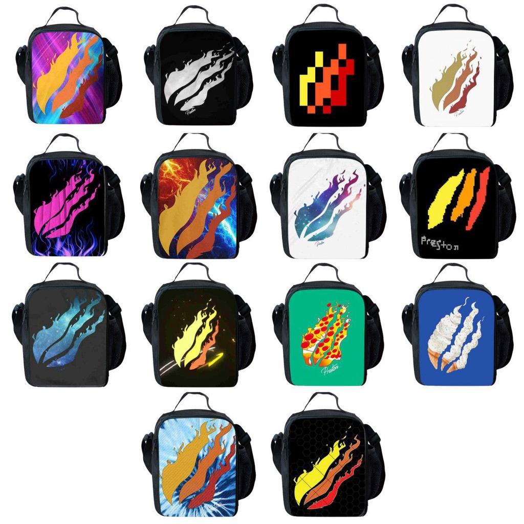 Preston Large Capacity Portable Aluminum Foil Insulation Bag For School Lunch Keep Your Food Cool Or Warm All Day