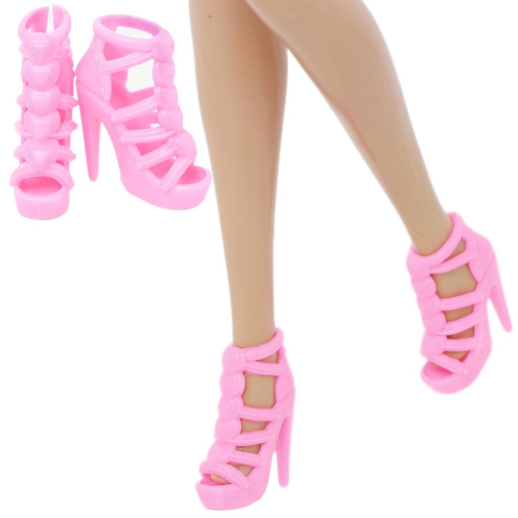 Mixed Style 11.5'' Girl Doll Shoes Sandal Boots Slipper Mini High Heel Shoes for 30cm Doll Accessories Toy