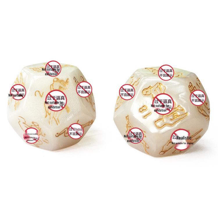 Engraved Adult Dice Set for Couples - Fun Bedroom Game