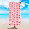 1pc Cute Love Bow Pattern Ultra-fine Fiber Beach Towel, Beach and Swimming Quick Drying Absorbent Beach Towel