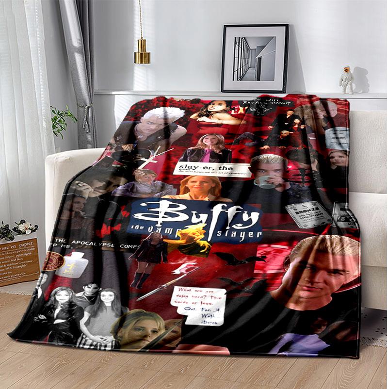 Buffy Flanellen Deken Zacht Warm Alle Seizoenen Plaid, Ontwerp voor Kamperen, Auto Reizen, Wandelen Bank, Bed, Kantoor Perfect Cadeau voor Feesten