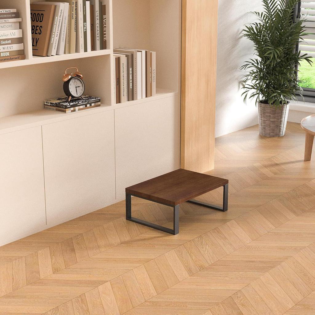 Wooden Step Stool for Kitchen & Bedroom - Child's Hand Washing or Shoe Changing Footstool