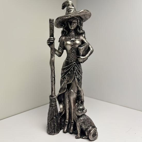 Sexy Witch Figurine Gothic Witch Ornament Desktop Decorative Witch Sculpture