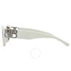 Balenciaga Silver Rectangular Ladies Sunglasses Bb0311sk 003 53