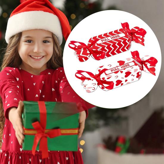 Christmas Surprise Money Pull Pouch Candy Shape Pull Out Money Gift Holder for Kids Adults DIY Christmas Money Box for Cash Gift Pull