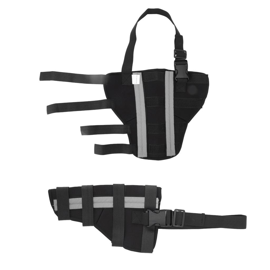 Hund Hinterbeinorthese Stabile Unterstützung Knieschoner Welpe Hinterbeinschutz für Genesung nach Operation M