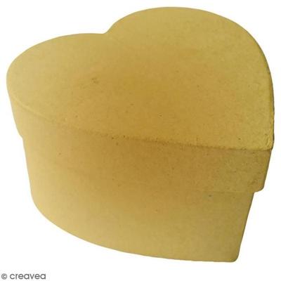 Krabice k dekoraci - GRAINE CRÉATIVE - Srdce - 9 x 8 x 5 cm - Béžová