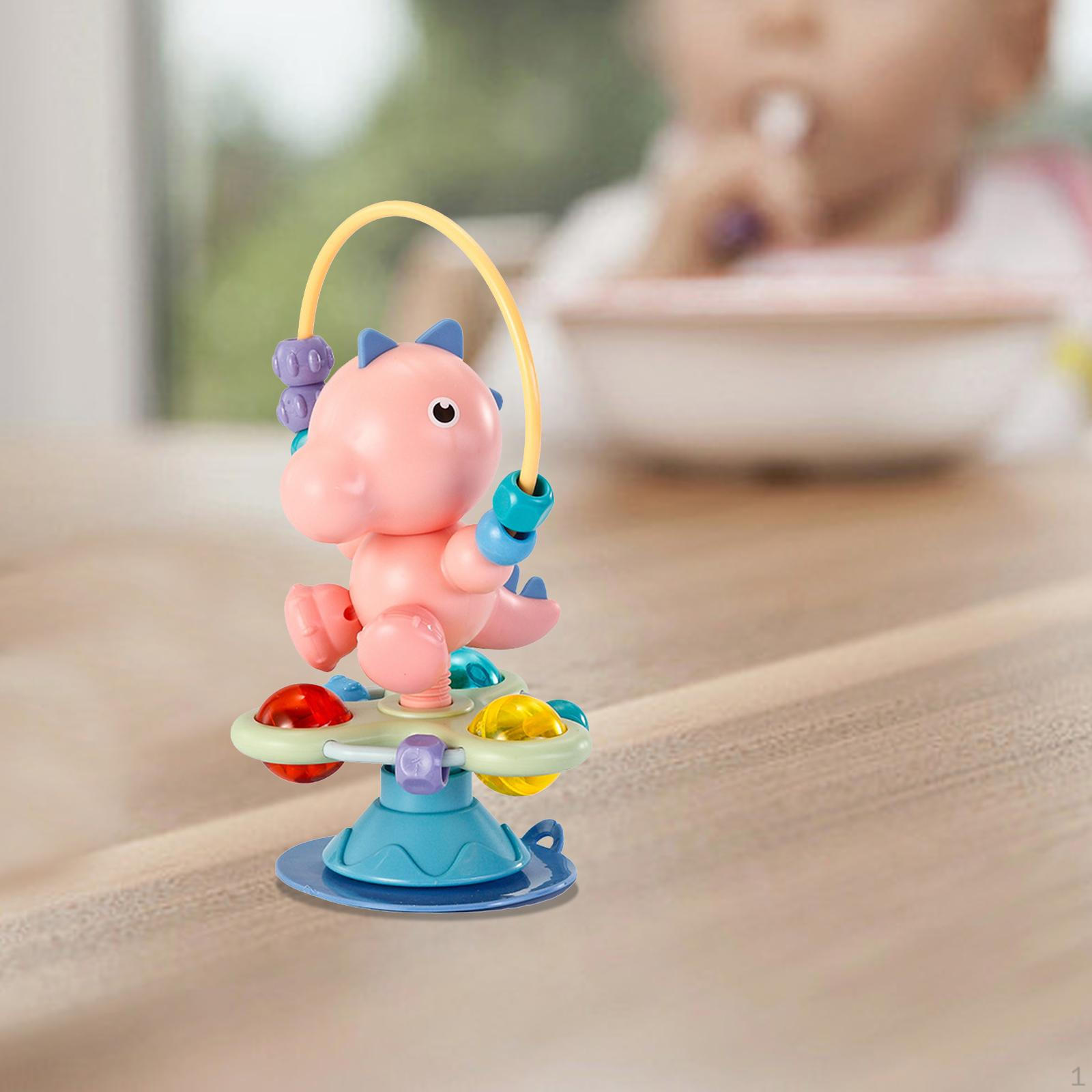 

Детская игрушка на присоске для стола Мотор Цвет Путешествия Обучение Хватание Время еды для розовый