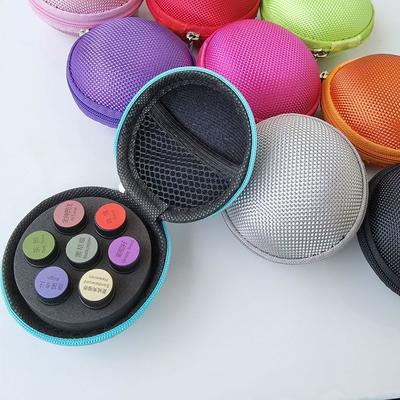 7 Bottles Essential Oil Case 1/2ml Essential Oil Collecting Bags Portable Storage Bag Perfume Bottle Travel Carrying Case