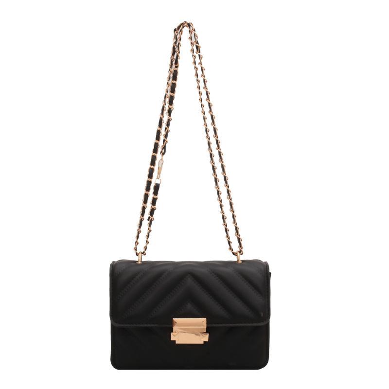 Tasche Damenmode Umhängetasche Internet-Berühmtheit beliebt super heiß Bonbonfarbe Kette kleine quadratische Tasche Nische gestreifte Umhängetasche Trend