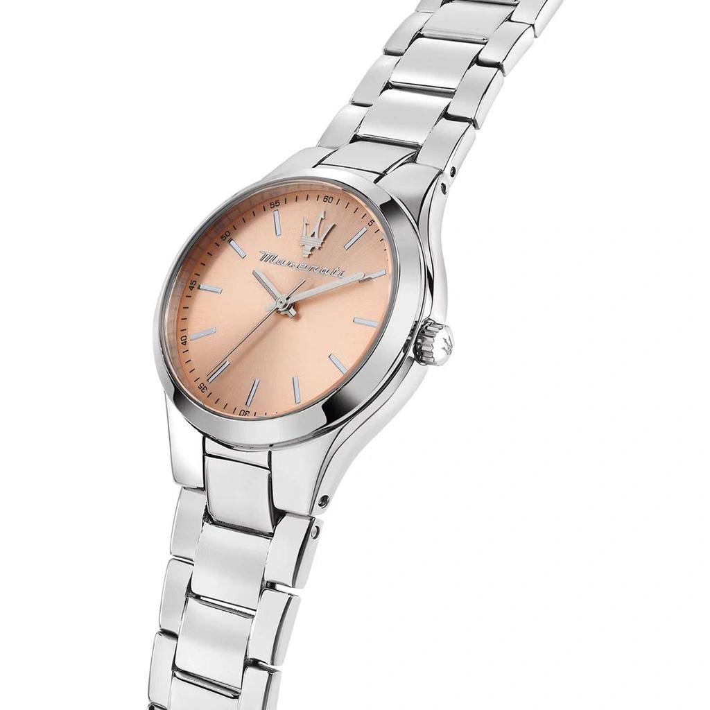 Maserati Attrazione Stainless Steel Rose Gold Sunray Dial Quartz R8853151507 Women's Watch