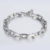 Customizable Stainless Steel Men's Bracelet Personalized Minimalist Light Luxury Sturdy Sleek Trendy Niche Designed Jewelry