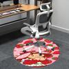 Strawberry Shortcake Chair Mat - Round Carpet for Home Decor, Office Use, Bedroom