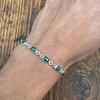 Solid 925 Sterling Silver Malachite Gemstone Handmade Designer Tennis Bracelet Gift For Her