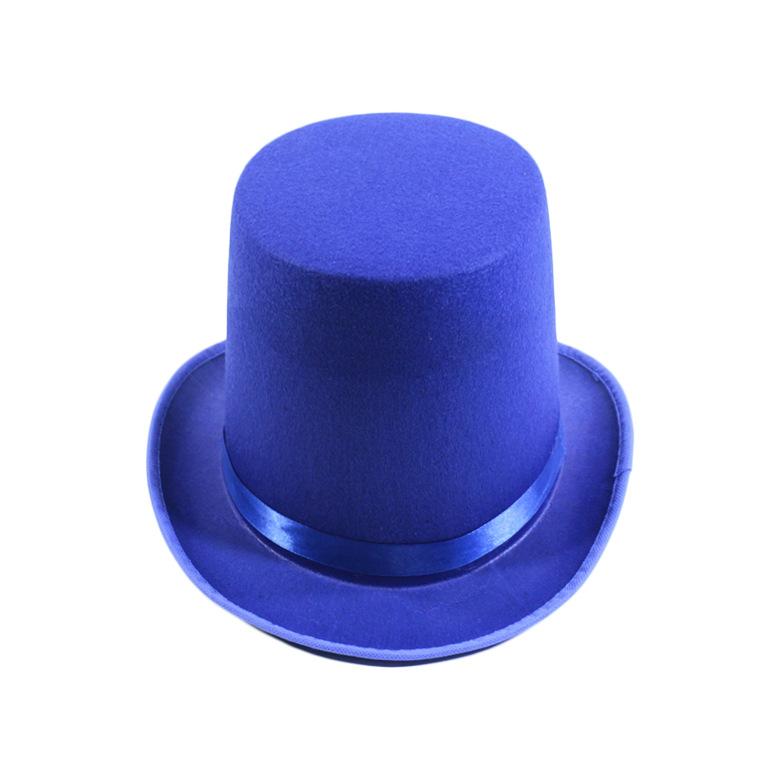 High hat retro British gentleman jazz hat magician hat show sequined hat rain high hat non-woven