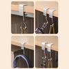 4/6pcs Multipurpose Table Hooks For Bags In Silver Finish Multifunctional Table Purse Hangers Desk Organizers
