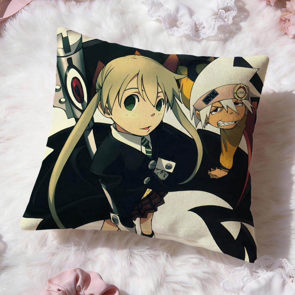 Anime S-SOUL E-EATER Cushion Cover Premium Comfort Reversible Pillow Cove -Two in One Design for Any Room & Car Interior