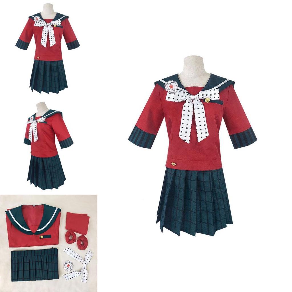 Authentic Danganronpa Harukawa Maki School Uniform Cosplay Costume Jacket Skirt Set Outfit For Women