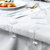 4 Transparent High-quality Plastic Tablecloth Clips With Strong Fixing Function