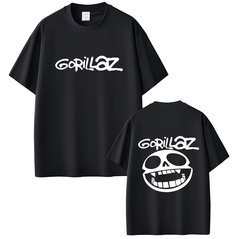 

Best Famous Rock Band Gorillaz Graphic T Shirts Men Women Vintage Casual Cotton T-shirt Men Hip Hop Fashion Oversized Streetwear M