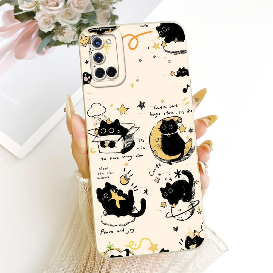 Case For OPPO A52 Cover CPH2061 CPH2069 Cute Cartoon Rabbit Cats Soft Silicone Shockproof Bumper For OPPO A72 A92 CPH2067 Shells