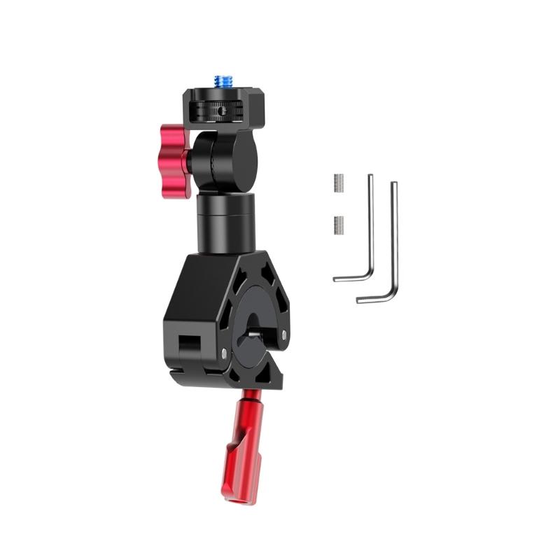 Quick Release Action Camera Handlebar Mount With 360 Adjustable Rotation Aluminum Alloy Clamp For Bikes Motorcycles
