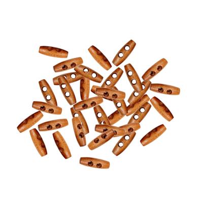 Modish 50 Stück Vintage-Holzknöpfe, Säule, zwei Löcher, Nähen, Scrapbooking, Basteln, Geschenk