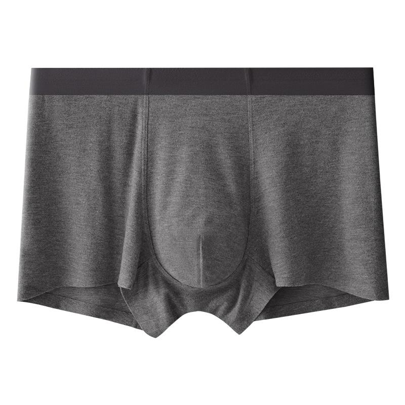 Men's Brushed Seamless Winter Boxer Briefs – Soft, Warm, Antibacterial Silk Trunks